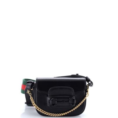 Horsebit 1955 Flap Wallet with Strap Leather