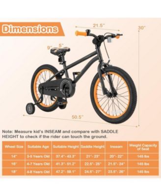 Kids Sport Bicycle with Adjustable Seat-4-8 Years