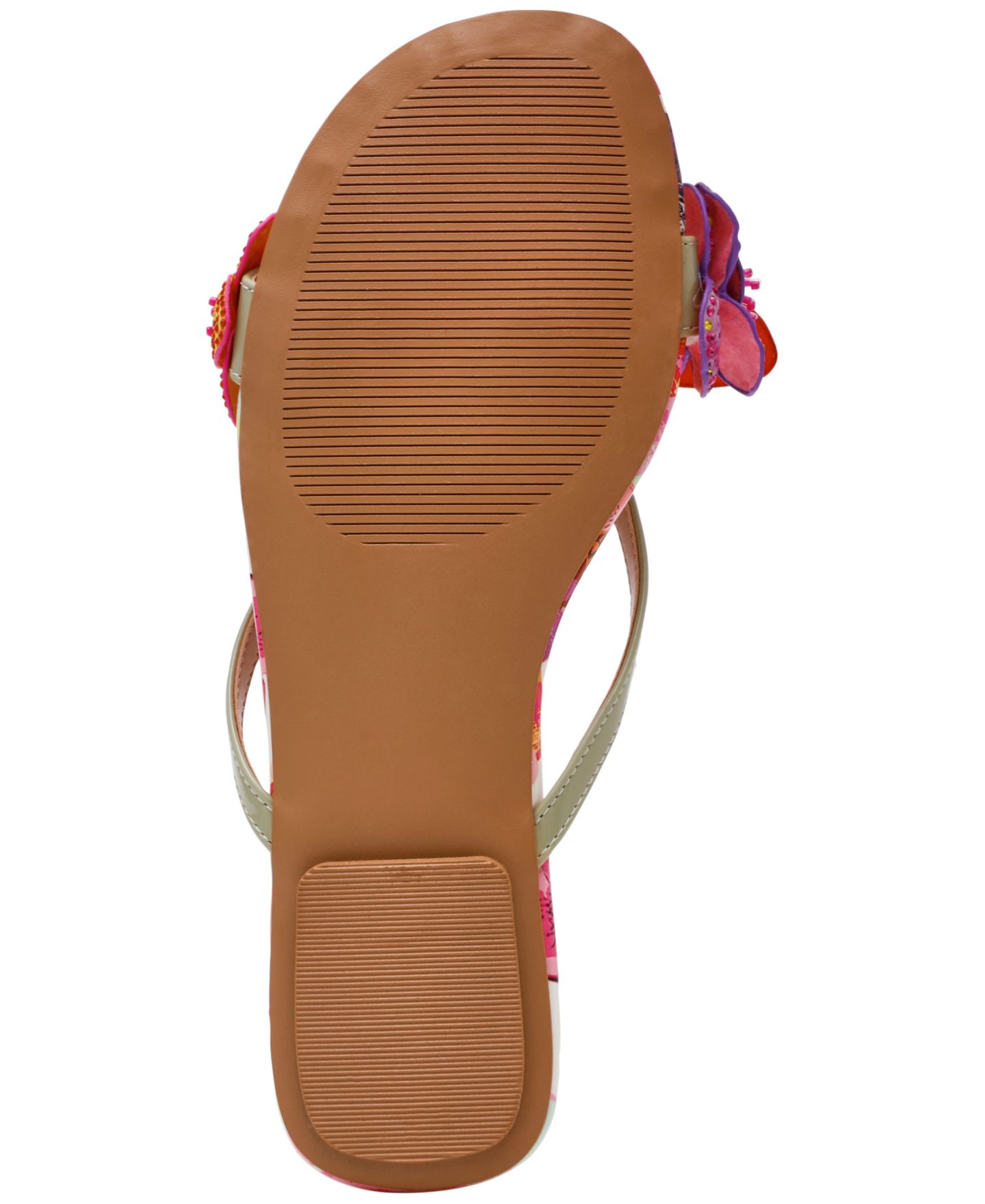 Женские сандалии Betsey Johnson Nicolle Flower Flat, цвет: Белый разноцветный — фото 5