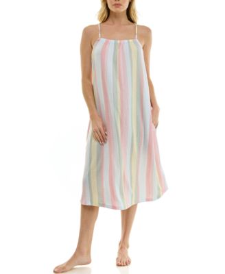 Women's Sleeveless Square Neck Midi Sleep Chemise