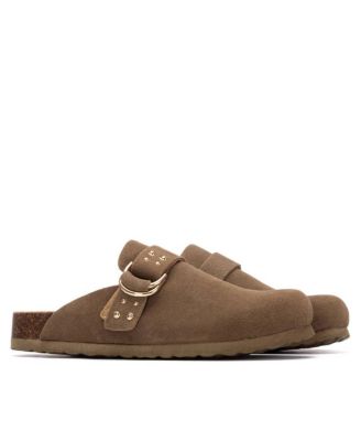 Women's Refresh Collection Suede Clog Mule Flats