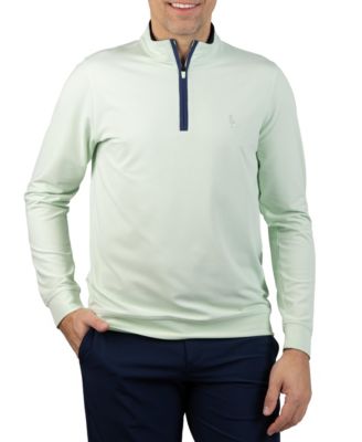 Men's Micro Grid Textured Performance Quarter Zip