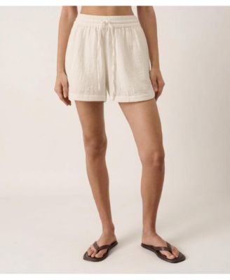 Women's Organic Cotton Coastal Double Gauze Curved Hem Short