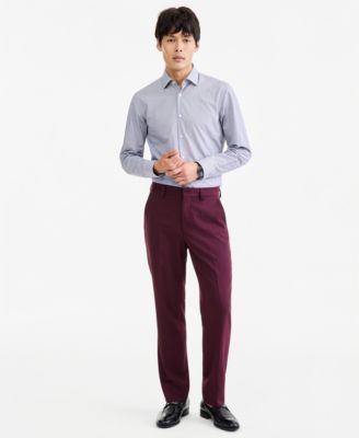 Men's Modern-Fit Solid Suit Pants