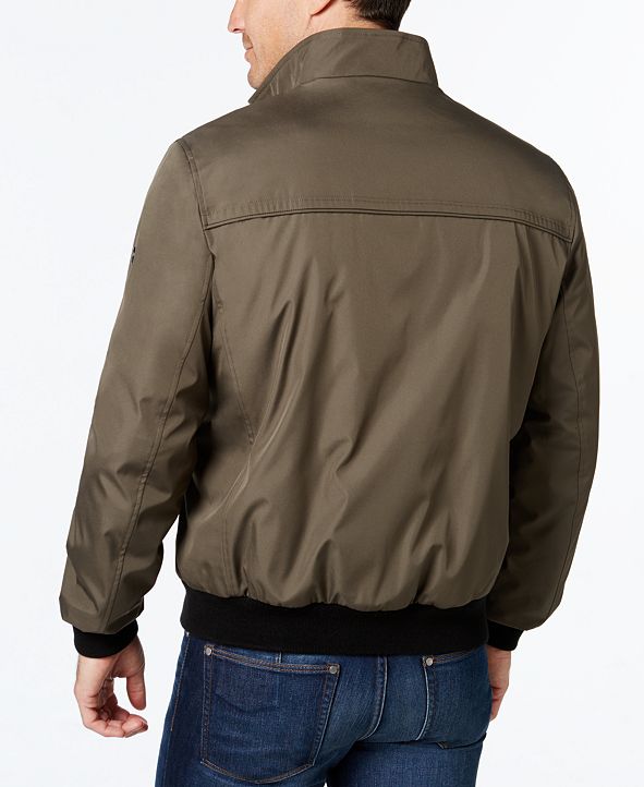 Calvin Klein Men's Stand-Collar Bomber Jacket & Reviews - Coats ...