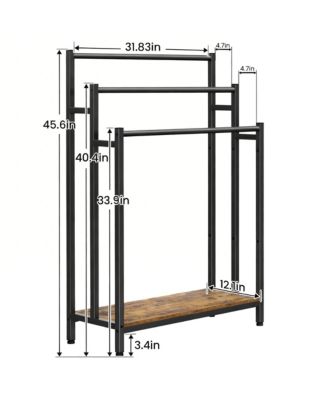  Freestanding Towel Rack Blanket Ladder Holder Outdoor Bath Drying Shelf