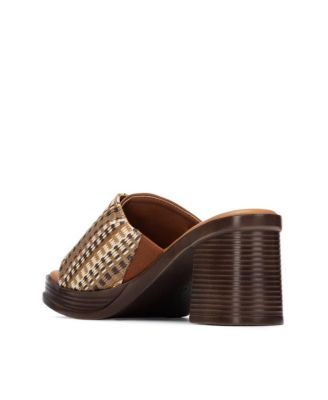 Women's Refresh Collection Block Heel Slip On Sandals