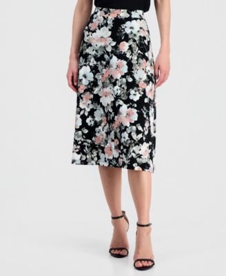 Women's Pull-On A-Line Midi Skirt