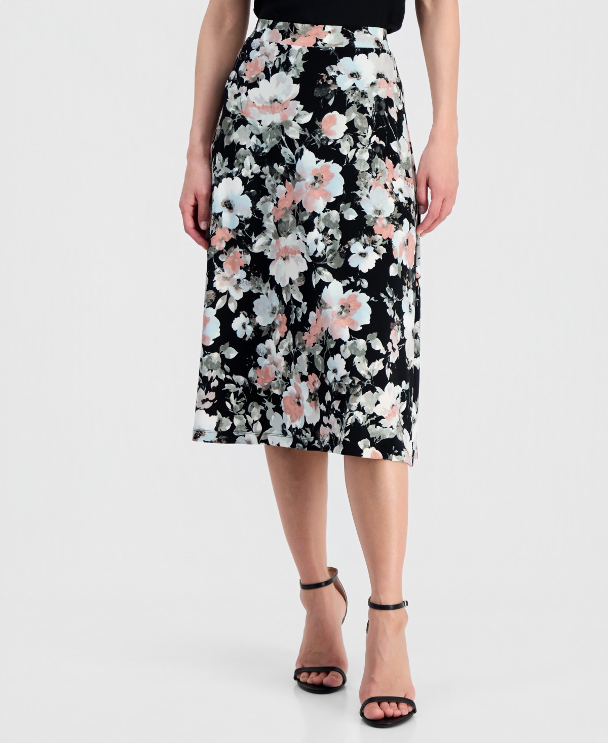 Женские юбки Kasper Women's Pull-On A-Line Midi Skirt — фото 1