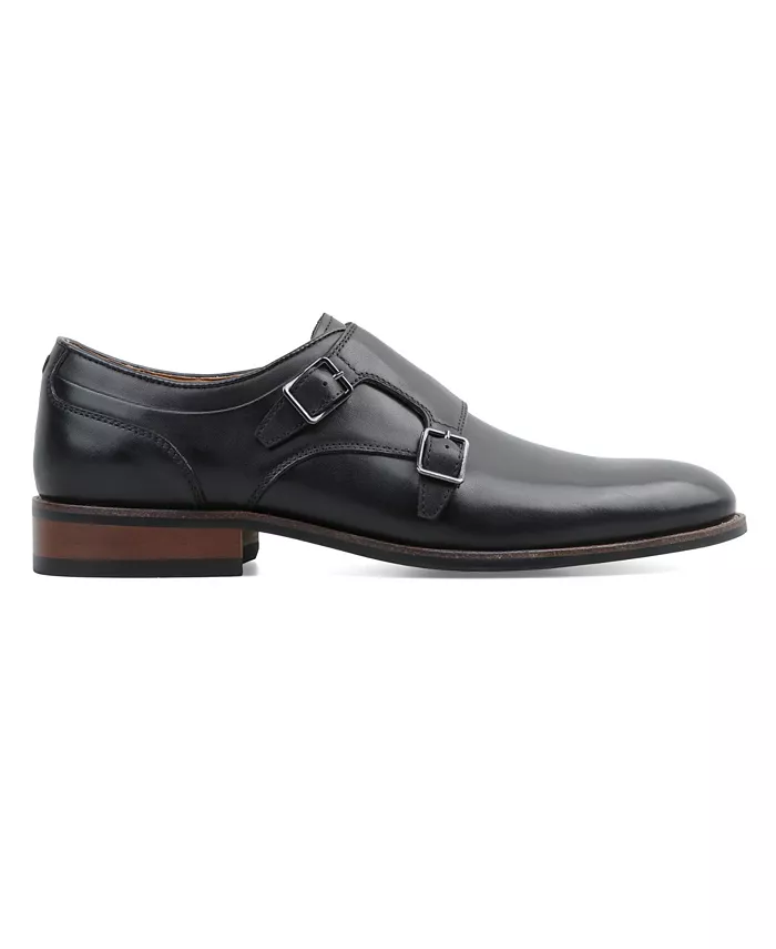 Men's Genuine Leather Monk-Strap Dress Shoes - thumbnail 2