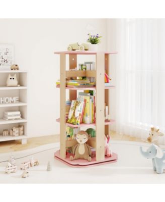Freestanding 3 Tier Toddler Book Rack with 12 Compartments