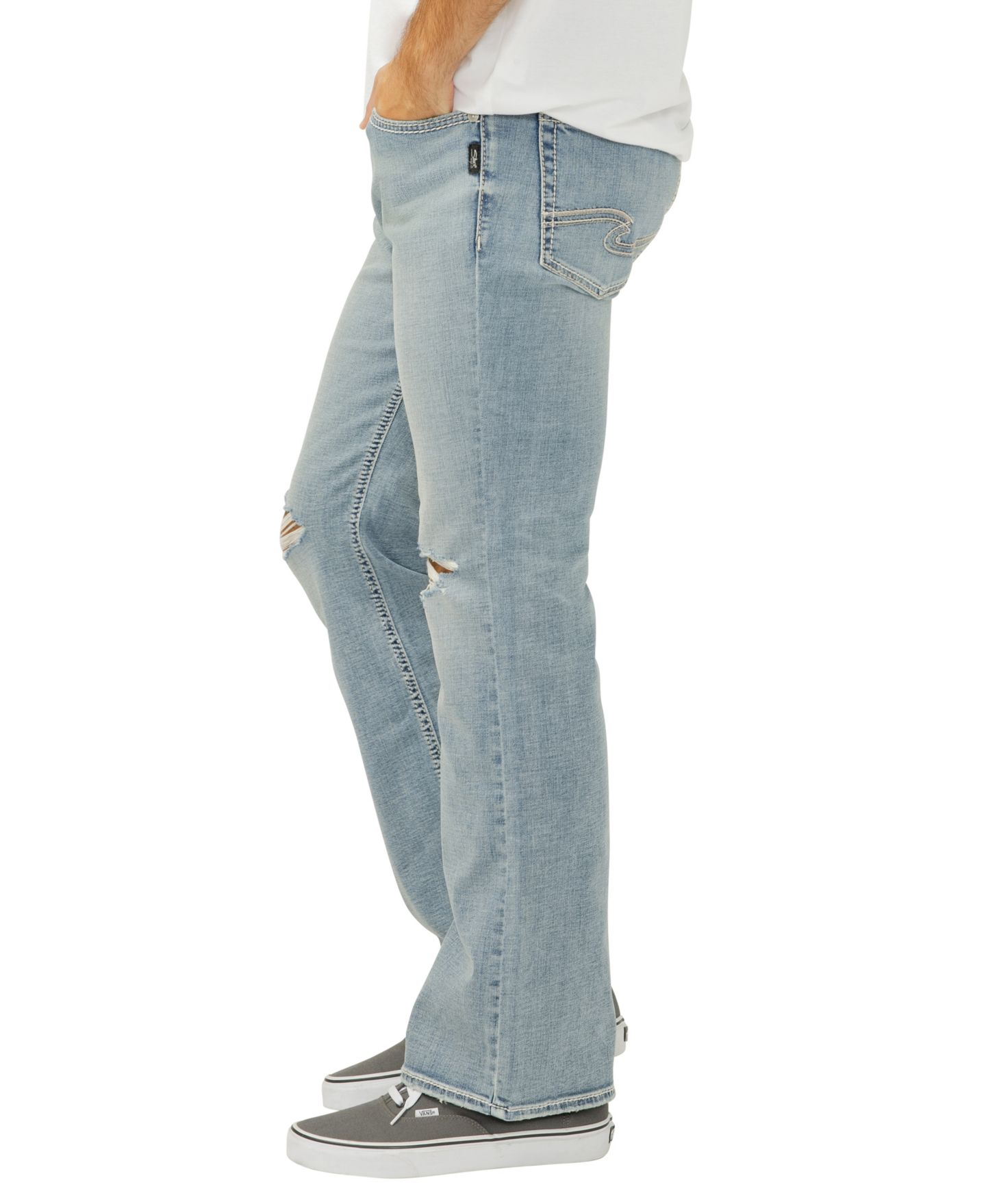 Мужские джинсы Silver Jeans Co. Jace Slim Fit Bootcut, цвет: Destin — фото 2