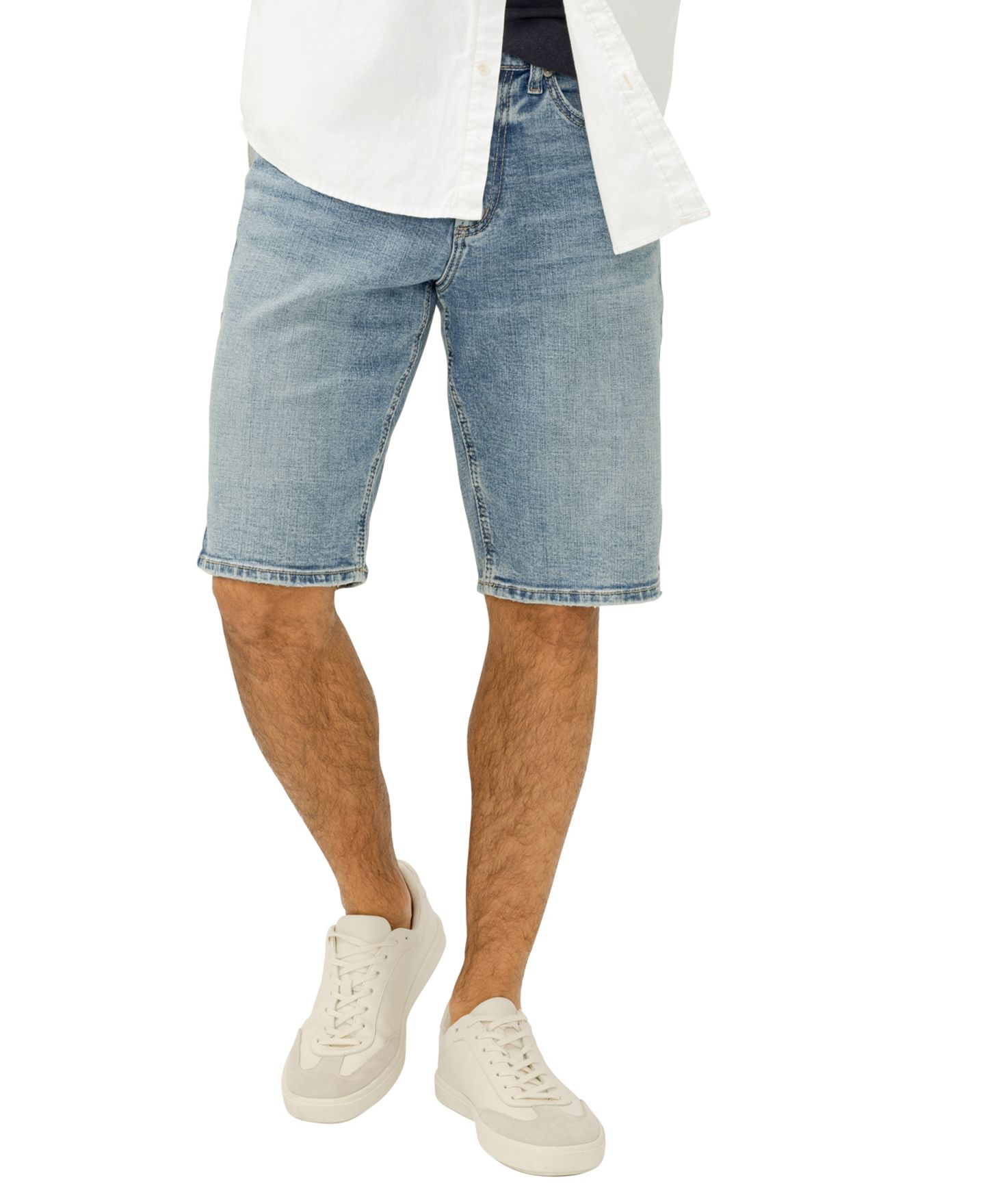 Мужские шорты Silver Jeans Co. Zac Relaxed Fit, цвет: Split — фото 1