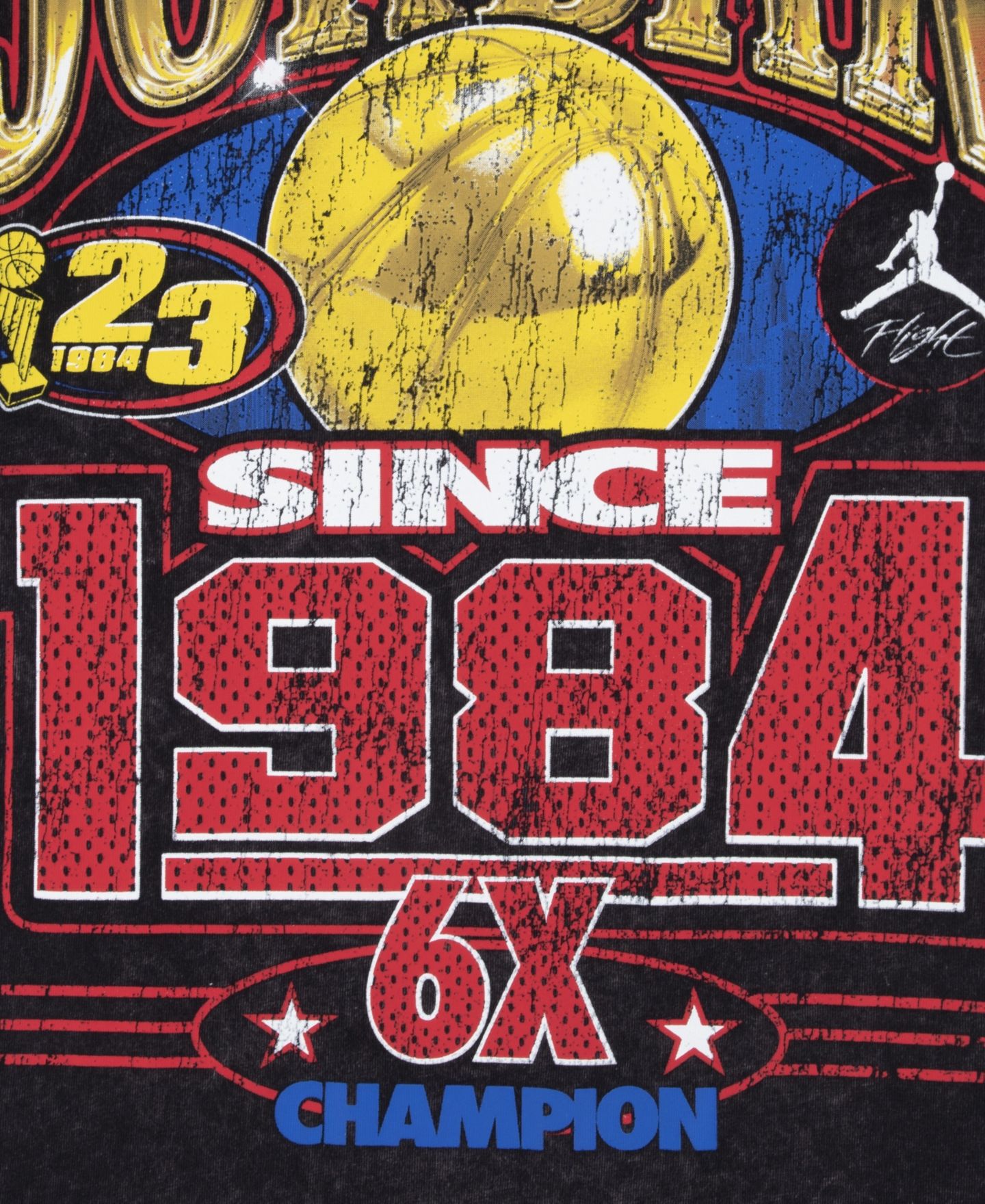 Детская футболка Jordan Gold 6X Since 1984 с принтом, короткий рукав, 8-20, цвет: Чёрный — фото 3