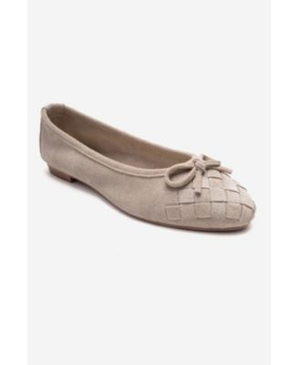 Women's Nopos Leather Cap Toe Ballet Flat