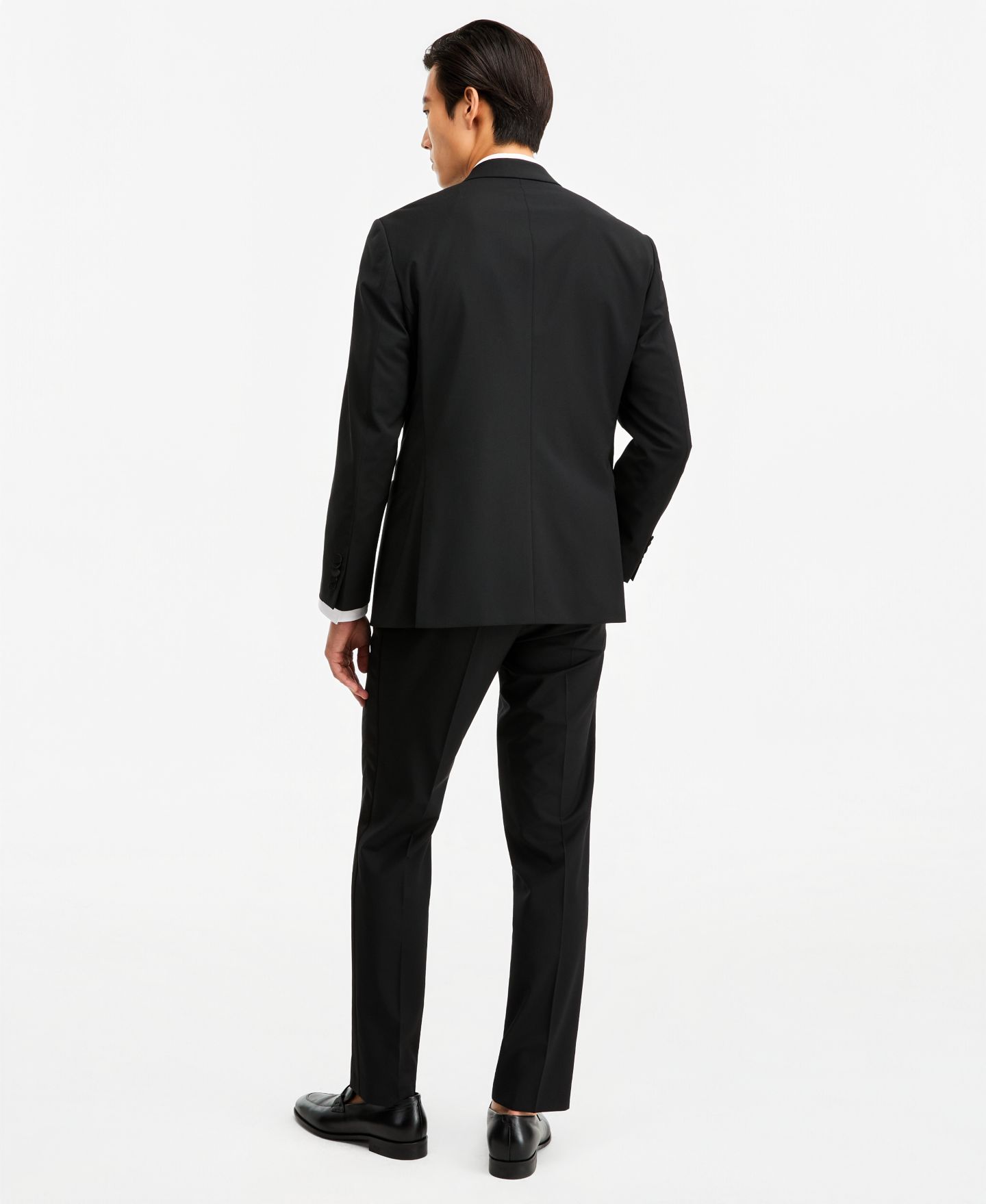 Мужские комплекты Hugo Boss Modern-Fit Wool Blend Super Flex Stretch Tuxedo Separates, цвет: Чёрный — фото 3
