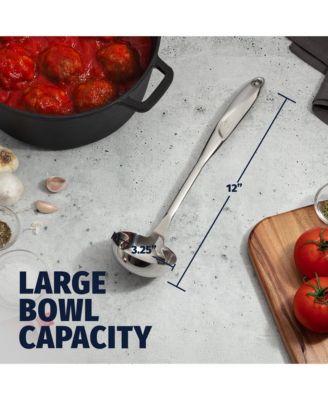 Stainless Steel Durable 13-Inch Soup Ladle with Ergonomic Handle