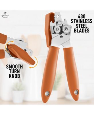 Heavy Duty Can Opener Wide Grip Smooth Edge Cut with Comfortable Grip