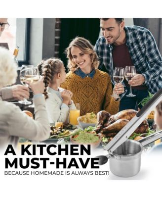 Premium Large 15oz Heavy Duty Stainless Steel Potato Ricer