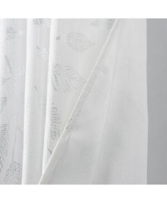 Bexley Foil Jacquard Polyester Window Curtain Grommet Panel 52" x 84"