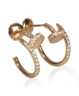 Rose Gold Diamond Small Model Juste Un Clou Earrings