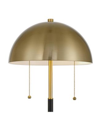Pierre 23"H Metal Dome Pull Chain USB Table Lamp Set of 2