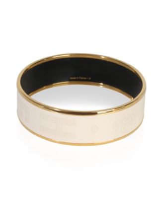 Pre-Owned HERMES Gold-Plated  Enamel Sellier Bracelet