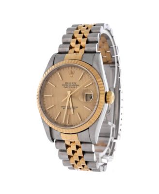 Oyster Perpetual Datejust Automatic Watch in Stainless Steel and Gold 36mm