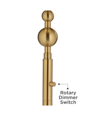 Summit Light Blaster Modern Torchiere Floor Lamp Tall Warm Gold Frosted Glass Shade for Living Room Bedroom Office House Home