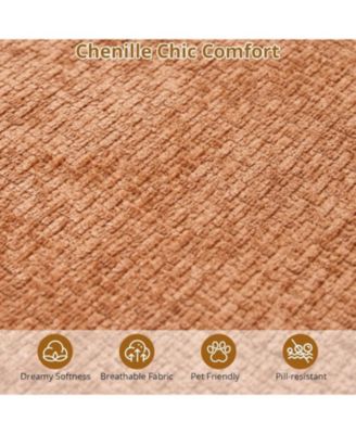 106" Curved Sectional Sofa with Chaise, Boneless Couch with Pillows, Memory Foam, No Assembly