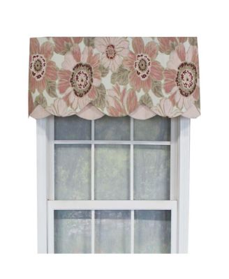 Verona Petticoat Modern Premium Design Printed Valance 3" Rod Pocket 50" x 15"