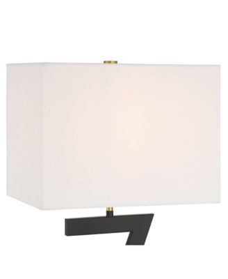 Pellana High Z-Base Modern 3-Way Table Lamp USB Port AC Power Outlet  Metal Single Living Room Charging