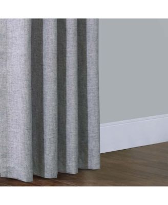 Linum Solid Textured Inspired Allure Home or Office Light Filtering Grommet Curtain Panel