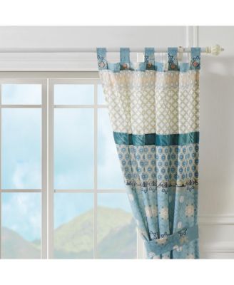 Thalia Stylized Florals and Geometric Prints Bohemian Ultimate Comfort Panel Pair Each Panel 42"x84"