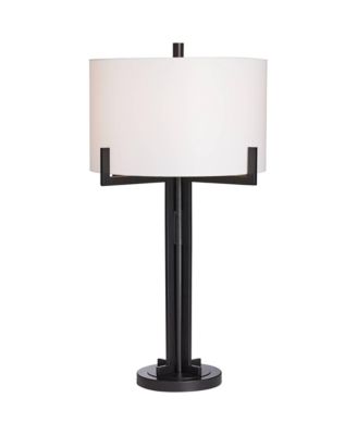 Industrial Table Lamp with USB Charging Port 31 1/2" Tall