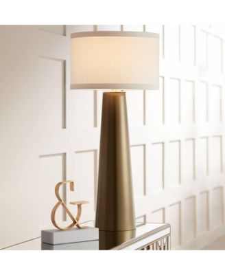 Karen 36" Tall Large Mid Century Modern End Table Lamps Set of 2 Glass Living Room Bedroom