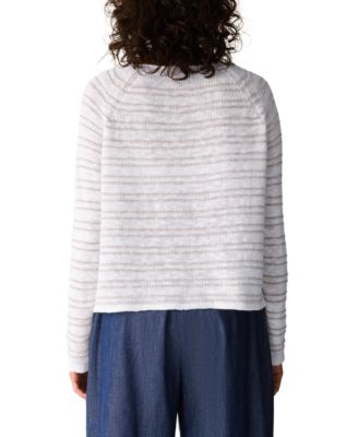 Women's Plus Size Bateau Neck Textured Sweater