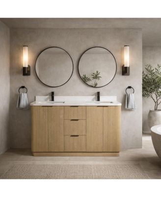 Calamigo 55" Bathroom Vanity Oak