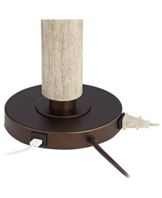 Mid-Century Modern Table Lamp with USB Charging Port 28.5" Tall