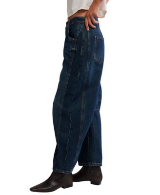 Women's Relaxed-Fit Mid-Rise Barrel Jeans
