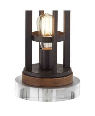 Lucas Industrial Table Lamps Set of 2 with Round Risers 27 1/2" Tall