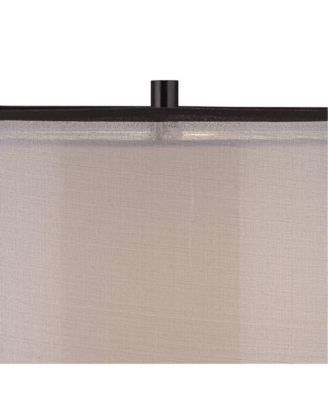 Sasha Modern Industrial Table Lamp 31 1/2" Tall Sculptural  Metal Double Shade Bedroom Living Room Bedside Nightstand Office