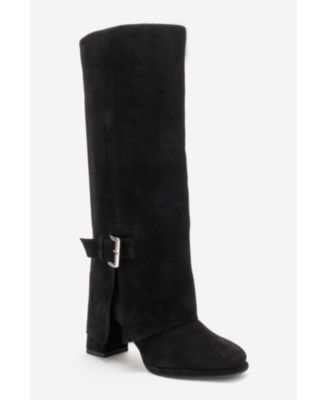 Women's Lojo Leather Block Heel Boot