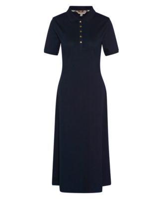 Women's Celeste Rib Collared Neck Midi Polo Dress