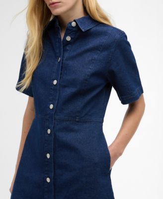 barbour shirt dress Barbour Avon Midi Shirt Dress