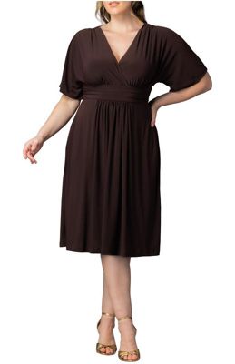 Plus Size Gia A-Line Midi Dress with Pockets