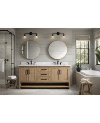 Venice 72" Bathroom Vanity Oak