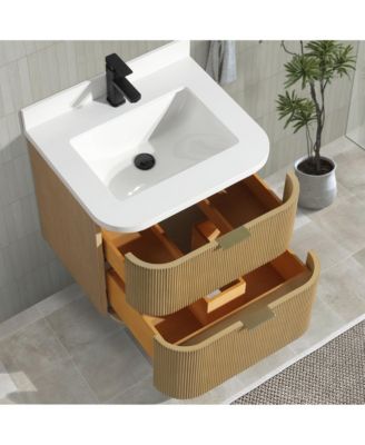 Chantal 24" Floating Bathroom Vanity Oak