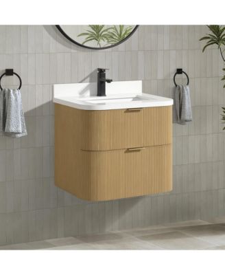 Chantal 24" Floating Bathroom Vanity Oak