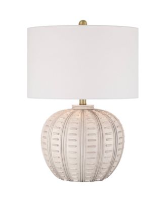 Keira 24" High Gourd Small Modern Coastal 3-Way Table Lamp Single Shade Living Room Bedroom Bedside Nightstand